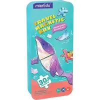 MierEdu Magnetische Puzzeldoos - Onderwateravontuur - Bevat 2 Scènes - Meer Dan 30 Magneten - 3 Jaar
