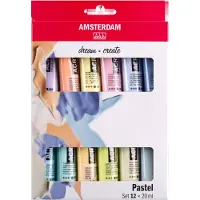 Amsterdam Standard Series acrylverf pastel set | 12 × 20 ml