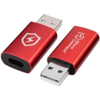 Microconnect USB-A zu (USB-A, USB Type-C), Data + Video Adapter, Rood