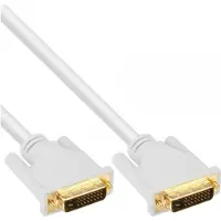 InLine DVI-D Dual Link monitor kabel - verguld / wit - 3 meter