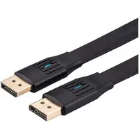 Value 11.99.5862 DisplayPort-kabel DisplayPort Aansluitkabel DisplayPort-stekker, DisplayPort-stekker 2 m Zwart Plat