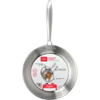 Livoo Brigade - 20 cm stainless steel frying pan - - MEP157 - Triply stainless steel - Suitable for all hobs including induction - France