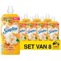 Soupline 8x Wasverzachter - 60sc1,28L - betoverend - mandarijn & vanille