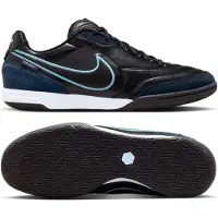 Nike Tiempo Street Gato Straatvoetbalschoenen Zwart Obsidian Lichtblauw