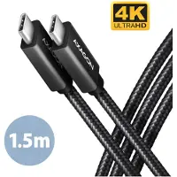 Axagon BUCM32-CM15AB USB-C-kabel USB-C stekker 1.5 m