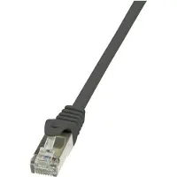 Logilink CAT 6 patchkabel, F/UTP, EconLine, zwart, 0,5 meter