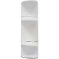 Gedy Caesar Badkamerhoekrek met 3 niveaus 22,6x71x16cm, ABS/wit