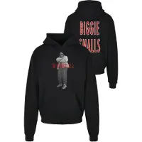 Mister tee Sweatshirt 'Biggie Smalls Concrete' grijs / rood / zwart