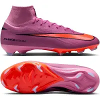 Nike Zoom Mercurial Superfly 10 Pro Gras Voetbalschoenen (FG) Roze Felrood Lichtblauw