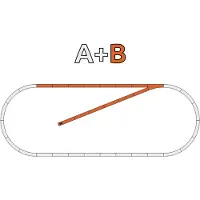 Roco H0 GeoLine (met ballastbed) 61101 Uitbreidingsset 1 set(s)