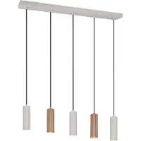 TRIO Hanglamp Soka, dimbaar, bruin / roest, Woon-/ Eetkamer, metaal, Modern, hanglamp