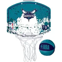 Wilson Team Mini Hoop Nba Hornets Set Met Bal En Mini-basket Veelkleurig