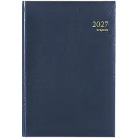 Brepols Minister Lima dagagenda met uurindeling 2027 blauw (1 dag per pagina) 6-talig