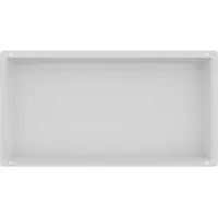 Guido Gusto Mat Wit RVS Inbouwnis met tegelflens 30x60x10cm