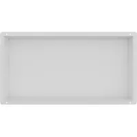 Guido Gusto Mat Wit RVS Inbouwnis met tegelflens 30x60x7cm