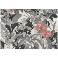 WALLARENA - Fotobehang - 300x210 cm - Vintage bloemen en bladeren design voor slaapkamer en salon, vliesbehang