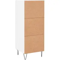 vidaXL Dressoir 34,5x34x90 cm bewerkt hout wit
