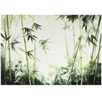 WALLARENA - Fotobehang - 150x105 cm - groene bamboe fototapete voor slaapkamer en salon van vliesbehang