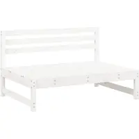 vidaXL Tuinmiddenbanken 2 st 120x80 cm massief grenenhout wit