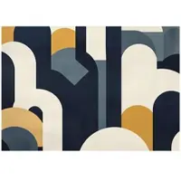WALLARENA - Fotobehang - 150x105 cm - abstract art deco ontwerp voor slaapkamer en salon, vliesbehang