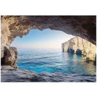 WALLARENA - Fotobehang - 250x175 cm - 3D oceaanlandschap voor slaapkamer en woonkamer