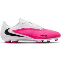 Nike Phantom 6 Low Club Gras / Kunstgras Voetbalschoenen (MG) Wit Felroze Zwart
