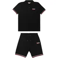 Lonsdale Joggingpak 'Chillingham' rood / zwart / wit