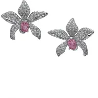 Avant Garde Oorbellen 'Florielle' zilver
