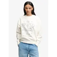 Superdry Sweatshirt 'Vintage' crème / donkergrijs