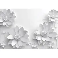 WALLARENA - Fotobehang - 200x140 cm - 3D bloemen abstract voor slaapkamer en woonkamer, vliesbehang