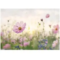 WALLARENA - Fotobehang - 150x105 cm - bloemen, natuur, slaapkamer, woonkamer, vliesbehang