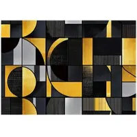 WALLARENA - Fotobehang - 350x250 cm - abstract geometrisch ontwerp voor slaapkamer en salon, vliesbehang