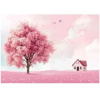 WALLARENA - Fotobehang - 350x250 cm - fotobehang voor meisjes met een boom voor de kinderkamer