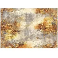 WALLARENA - Fotobehang - 250x175 cm - abstract gouden beton ontwerp voor slaapkamer en woonkamer, vliesbehang