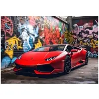 WALLARENA - Fotobehang - 150x105 cm - sportauto fototapet voor jongens en tieners