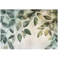 WALLARENA - Fotobehang - 200x140 cm - Fototapete met hangende groene bladeren voor slaapkamer en salon, vliesbehang
