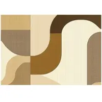 WALLARENA - Fotobehang - 250x175 cm - abstract beige boho design voor slaapkamer en woonkamer, vliesbehang