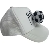 Merkloos Voetbal Cap Goal EK/WK Voetbal - Wit