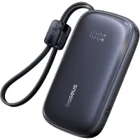 Baseus Powerbank 20000mAh 22,5W met display en kabel EnerFill FC21 Qpow 3 Ultra - zwart