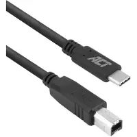 ACT USB 2.0 kabel, USB-C naar USB-B, 1,8 meter