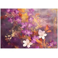 WALLARENA - Fotobehang - 200x140 cm - Roze bloemen fotobehang voor slaapkamer en salon, vliesbehang