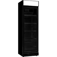 CombiSteel Drankenkoeling - 382L - Zwart - +4°C/+10°C - Statisch + Ventilator - Scharnier Links - 595x650x2000mm - Horeca Koelkast