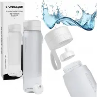 Wessper BPA-vrije drinkfles 1L met actieve koolfilter – duurzame waterfles voor sport, school & fitness – Wit