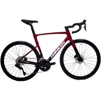RINOS Odin6.0 Carbon Road - Racefiets - UCI Frameset - met SHIMANO Di2 - 24 versnellingen en schijfremmen - lichte fiets voor dames en heren - 700 x 40C - Rood en zwart XL