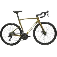 RINOS Odin6.0 Carbon Road - Racefiets - met UCI Frameset - met SHIMANO Di2 - 24 versnellingen en schijfremmen - lichte fiets voor dames en heren - 700 x 40C -Kameleon Goud Groen S