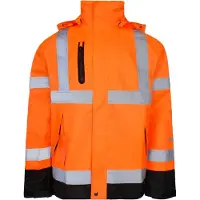 Lyngsøe Rainwear Fox9057 Shelljack Ademend Waterdicht Winddicht Reflecterend | Maat: 4XL