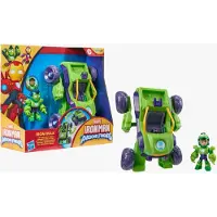 Iron Man and His Awesome Friends Marvel Iron Man and His Awesome Friends Iron Hulk, 2-in-1 set met mech-pak en voertuig, leeftijd 3+