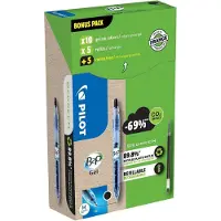 Pilot Intrekbaar Gelpen Zwart 0,4 mm Medium Kegelvormig Navulbaar 89% Gerecycled 20 Stuks