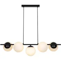 Nordlux Lilly LED Hanglamp | 5x E14 Max 10W | Dimbaar | Zwart