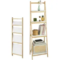 SoBuy Bibliothèque Étagère Pliable 4 Niveaux